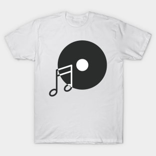 Vinyl Musical Note T-Shirt